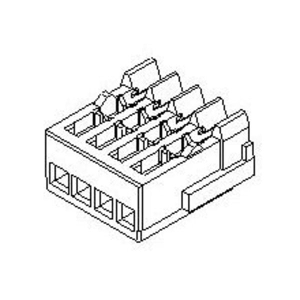 Molex Mini Mi2 Rec Hsg Assy 8Ckt 513360810